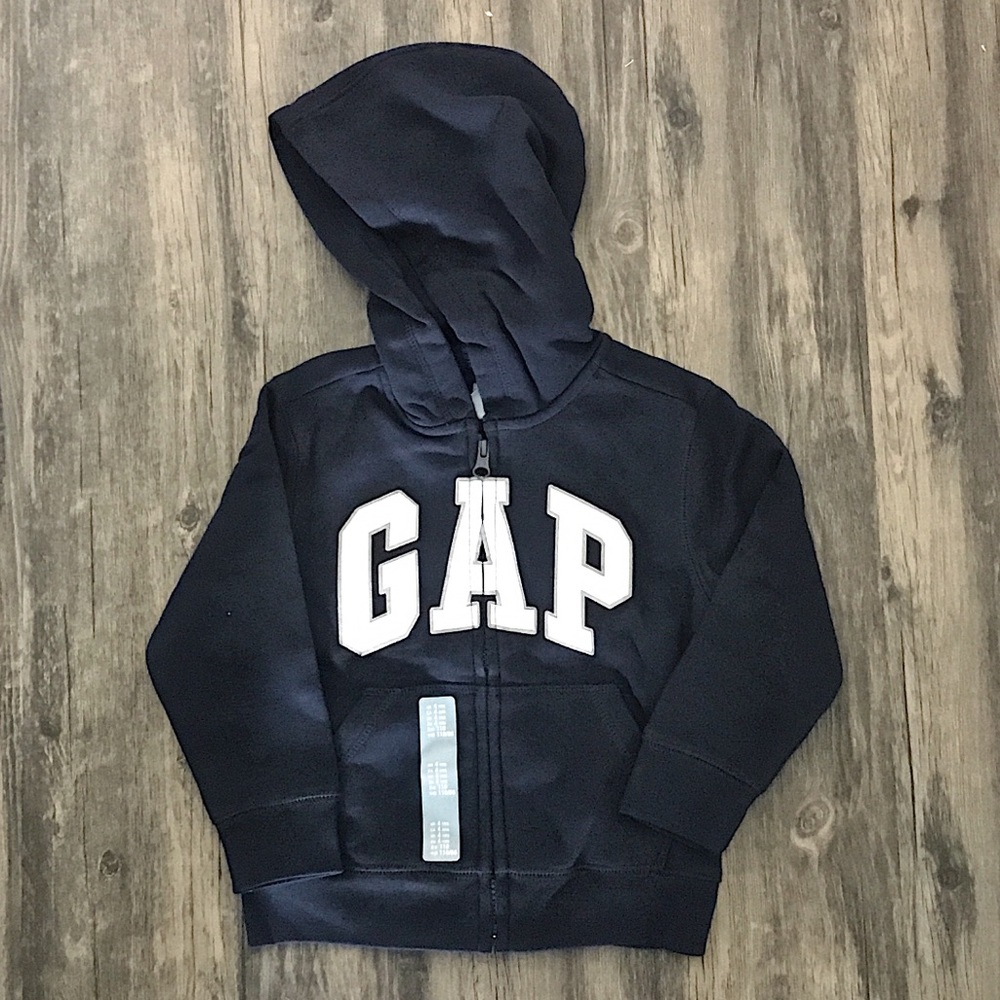 Toddler Boy GAP Logo Zipper Hoodie :: size 4T